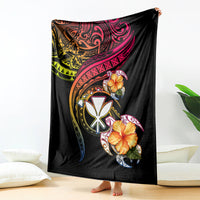 Polynesia Hawaii Turtle Day Blanket Hibiscus and Kanaka Maoli LT03 - Polynesian Pride