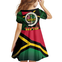 Vanuatu Constitution Day Family Matching Off Shoulder Maxi Dress and Hawaiian Shirt Polynesian Tattoo and Pig Tusk Since 1979 LT03 - Polynesian Pride