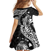 Aloha Hawaii Hammerhead Shark Family Matching Tank Maxi Dress and Hawaiian Shirt Black Kakau and Polynesian Tattoo LT03 - Polynesian Pride