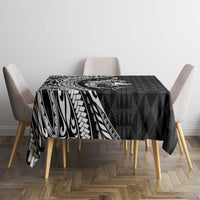 Aloha Hawaii Hammerhead Shark Tablecloth Black Kakau and Polynesian Tattoo LT03