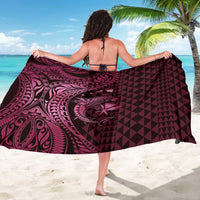 Aloha Hawaii Hammerhead Shark Sarong Pink Kakau and Polynesian Tattoo LT03