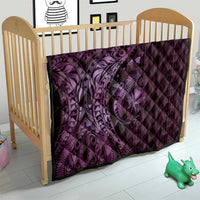 Aloha Hawaii Hammerhead Shark Quilt Purple Kakau and Polynesian Tattoo LT03