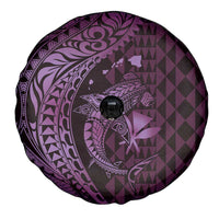 Aloha Hawaii Hammerhead Shark Spare Tire Cover Purple Kakau and Polynesian Tattoo LT03