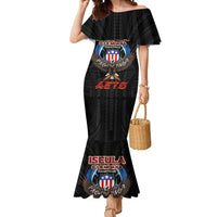 American Samoa Fautasi Mermaid Dress Pago Pago Aeto and Iseula o le Moana of Fagatogo Black Color - Polynesian Pride