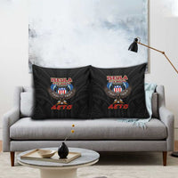 American Samoa Fautasi Pillow Cover Pago Pago Aeto and Iseula o le Moana of Fagatogo Black Color LT03 - Polynesian Pride