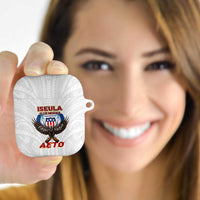 American Samoa Fautasi AirPods Case Pago Pago Aeto and Iseula o le Moana of Fagatogo White Color - Polynesian Pride