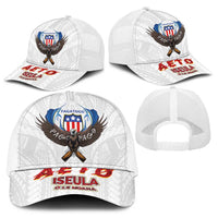 American Samoa Fautasi Baseball Net Cap Pago Pago Aeto and Iseula o le Moana of Fagatogo White Color - Polynesian Pride