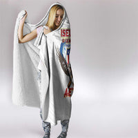 American Samoa Fautasi Hooded Blanket Pago Pago Aeto and Iseula o le Moana of Fagatogo White Color - Polynesian Pride