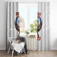 American Samoa Fautasi Window Curtain Pago Pago Aeto and Iseula o le Moana of Fagatogo White Color - Polynesian Pride