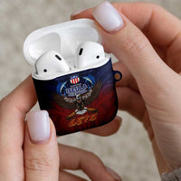 American Samoa Fautasi AirPods Case Pago Pago Aeto and Iseula o le Moana of Fagatogo Red-Blue - Polynesian Pride
