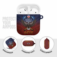 American Samoa Fautasi AirPods Case Pago Pago Aeto and Iseula o le Moana of Fagatogo Red-Blue - Polynesian Pride