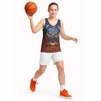 American Samoa Fautasi Basketball Jersey Pago Pago Aeto and Iseula o le Moana of Fagatogo Red-Blue - Polynesian Pride