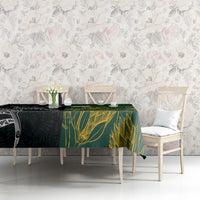 South Africa and New Zealand Tablecloth King Protea and Silver Fern Mix Culture Pattern LT03 - Polynesian Pride