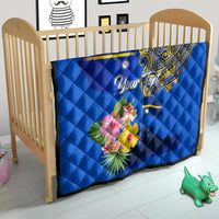 Personalised Nauru Independence Day Quilt Nauruan Tribal Flag Style LT03 - Polynesian Pride