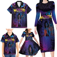 Aotearoa Arts Festival 2025 Family Matching Long Sleeve Bodycon Dress and Hawaiian Shirt Maori Music Art Dance - Rhythmic Vibes LT03 - Polynesian Pride