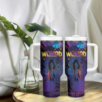 Aotearoa Arts Festival 2025 Tumbler With Handle Maori Music Art Dance - Rhythmic Vibes LT03 - Polynesian Pride