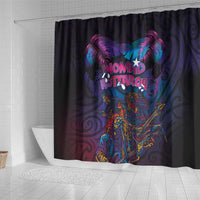 Aotearoa Arts Festival 2025 Shower Curtain Maori Performing Art and Music - Rhythmic Vibes