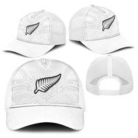 New Zealand Football Baseball Net Cap The Whites-Sporty T90 Style LT03 - Polynesian Pride
