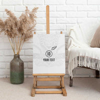 Custom New Zealand Football Canvas Wall Art The Whites-Sporty T90 Style LT03 - Polynesian Pride