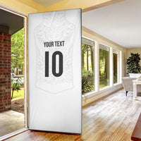 Custom New Zealand Football Door Cover The Whites-Sporty T90 Style LT03 - Polynesian Pride