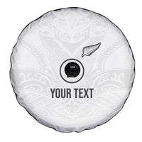 Custom New Zealand Football Spare Tire Cover The Whites-Sporty T90 Style LT03 - Polynesian Pride