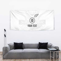 Custom New Zealand Football Tapestry The Whites-Sporty T90 Style LT03 - Polynesian Pride