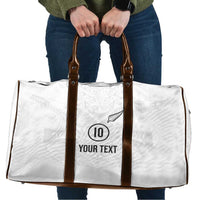 Custom New Zealand Football Travel Bag The Whites-Sporty T90 Style - Polynesian Pride