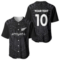 Custom Aotearoa Rugby Baseball Jersey The Blacks-Sporty T90 Style LT03 - Polynesian Pride