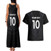 Custom Aotearoa Rugby Couples Matching Tank Maxi Dress and Hawaiian Shirt The Blacks-Sporty T90 Style LT03 - Polynesian Pride