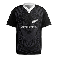 Custom Aotearoa Rugby Rugby Jersey The Blacks-Sporty T90 Style LT03 Black - Polynesian Pride
