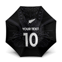 Custom Aotearoa Rugby Umbrella The Blacks-Sporty T90 Style LT03 One Size Folded 11.42 inch Opened Diameter 37.4 inch Black - Polynesian Pride