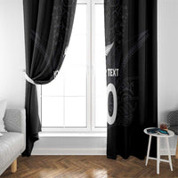 Custom Aotearoa Rugby Window Curtain The Blacks-Sporty T90 Style LT03 - Polynesian Pride