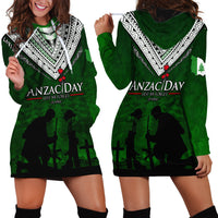Norfolk Island ANZAC Day Hoodie Dress Soldier Lest We Forget Camouflage LT03 - Polynesian Pride