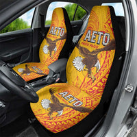 American Samoa Flag Day Car Seat Cover Fautasi Race Pago Pago-Aeto Eagle Wings Tribal Style LT03 - Polynesian Pride