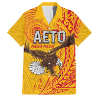 Personalised American Samoa Flag Day Hawaiian Shirt Fautasi Race Pago Pago-Aeto Eagle Wings Tribal Style