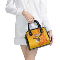 American Samoa Flag Day Shoulder Handbag Fautasi Race Pago Pago-Aeto Eagle Wings Tribal Style