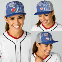 American Samoa Flag Day Baseball Net Cap Fautasi Race Fagatogo-Iseula O Le Moana Sailfish Tribal Style