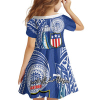 Personalised American Samoa Flag Day Family Matching Puletasi and Hawaiian Shirt Fautasi Race Fagatogo-Iseula O Le Moana Sailfish Tribal Style LT03 - Polynesian Pride