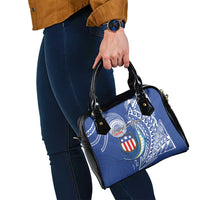 American Samoa Flag Day Shoulder Handbag Fautasi Race Fagatogo-Iseula O Le Moana Sailfish Tribal Style