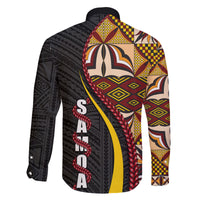 Samoa Siapo Ula Fala Family Matching Off Shoulder Maxi Dress and Hawaiian Shirt Polynesian Tribal Pattern LT03 - Polynesian Pride