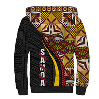 Samoa Siapo Ula Fala Sherpa Hoodie Polynesian Tribal Pattern LT03 - Polynesian Pride