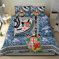 Fiji Day Bedding Set Traditional Tapa with Hibiscus and Emblems LT03 - Polynesian Pride