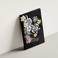 Hawaiian Tropical Plumeria Turtles Canvas Wall Art Polynesian Art Tattoo