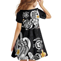 Hawaiian Tropical Plumeria Turtles Family Matching Off Shoulder Maxi Dress and Hawaiian Shirt Polynesian Art Tattoo