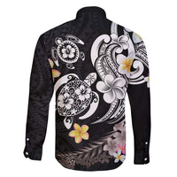 Hawaiian Tropical Plumeria Turtles Family Matching Puletasi and Hawaiian Shirt Polynesian Art Tattoo