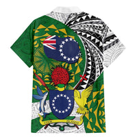 Cook Islands Independence Day Family Matching Mermaid Dress and Hawaiian Shirt National Flag and Emblem with Tatau Tattoo LT03 - Polynesian Pride