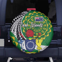 Cook Islands Independence Day Spare Tire Cover National Flag and Emblem with Tatau Tattoo