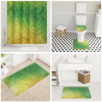 Hawaiian Turtles and Leis Bathroom Set Tribal Kakau Pattern Fresh Summer Vibe