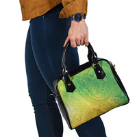 Hawaiian Turtles and Leis Shoulder Handbag Tribal Kakau Pattern Fresh Summer Vibe