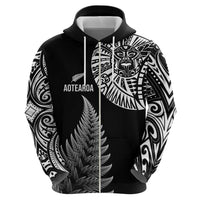 Personalised New Zealand Maori Art Tattoo and Silver Fern Hoodie LT03 - Polynesian Pride